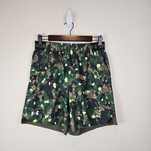 Under Armour Vanish Woven 6" Inseam Shorts Mens Size M Green Brown Camo